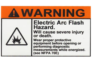 110.16 Arc-Flash Hazard Warning Vinyl Label<br>(UV materials)