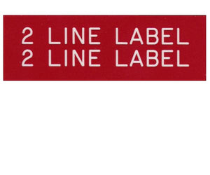 2-Line Engraved Label Designer<br>(UV Acrylic)