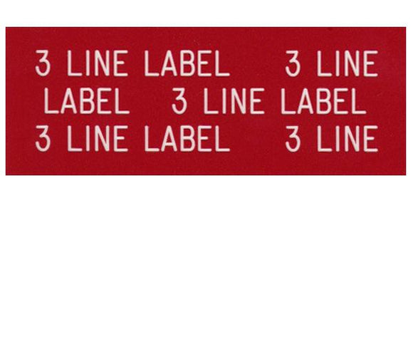 3-Line Engraved Label Designer<br>(UV Acrylic)
