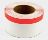 TT230SM White with Orange Stripe 3" Vinyl Roll<br>(HT 558-00330)