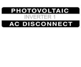 690.14(C)2acs Photovoltaic AC Disconnect Metal Label<br>(HT 596-00841)