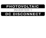 690.14(C)2dcs Photovoltaic DC Disconnect Metal Label<br>(HT 596-00842)