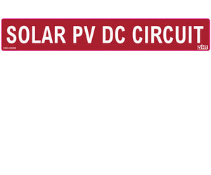 690.31 Solar PV DC Circuit Conduit Reflective Vinyl Label<br>(HT 596-00998)
