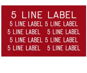 5-Line Engraved Label Designer<br>(UV Acrylic)