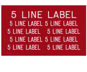 5-Line Printed Vinyl Label Designer<br>(UV materials)