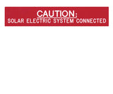 Photovoltaic System Connected Engraved Label<br>(UV Acrylic)