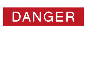 Danger Engraved Label<br>(UV Acrylic)