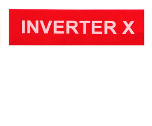 Inverter X Vinyl Label<br>(UV materials)