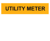 Utility Meter Vinyl Label<br>(UV materials)