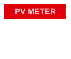 PV Meter Vinyl Label<br>(UV materials)