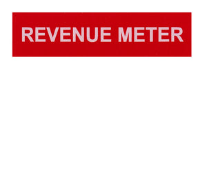 Revenue Meter Vinyl Label<br>(UV materials)