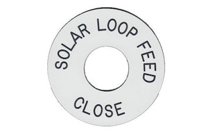 Solar Loop Feed Engraved Label<br>(UV Acrylic)