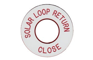 Solar Loop Return Engraved Label<br>(UV Acrylic)